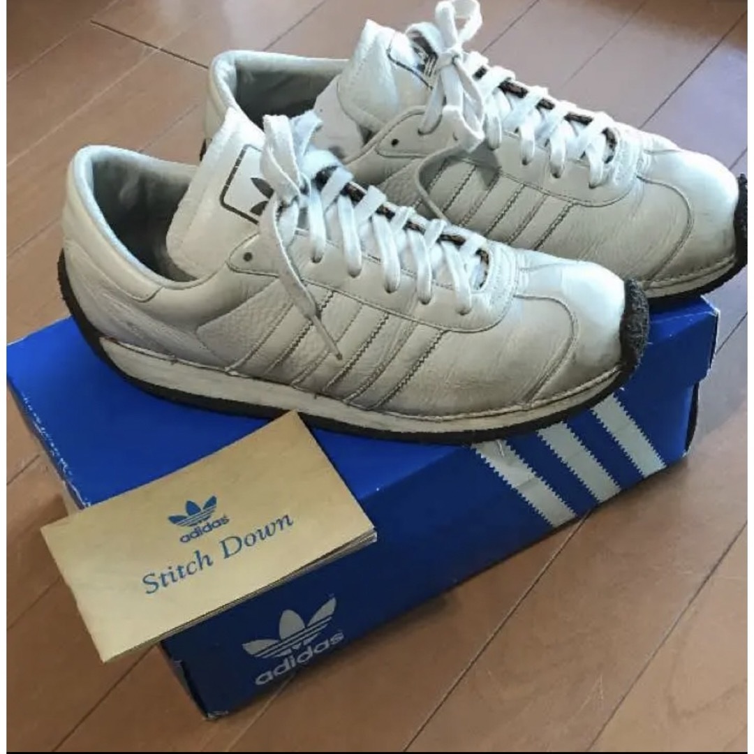 Adidas Country LX Off-White プレミアムレザー - スニーカー
