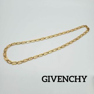 【美品】GIVENCHY ロングネックレス GGモチーフ ゴールド