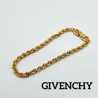 ジバンシィ(GIVENCHY)の【美品】GIVENCHY ブレスレット チェーン シンプル ゴールド(ブレスレット/バングル)