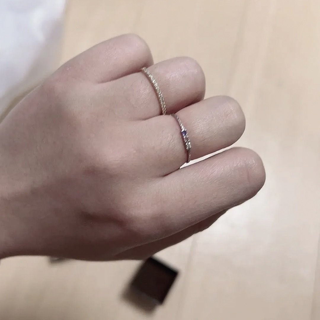 agete agete k ハーフエタニティリング 美品 かかお様専用の通販