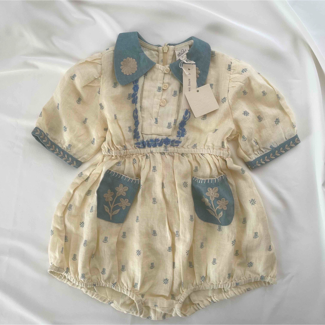 キッズ/ベビー/マタニティapolina kids Joan Romper - Folk Calico