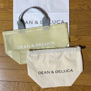 ディーンアンドデルーカ(DEAN & DELUCA)のDEAN&DELUCAメッシュトートバッグSシトラスイエローとロゴ入り巾着(トートバッグ)