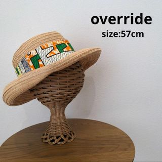 override - オーバーライド override 麦わら 帽子 レディース アウトドア ハット