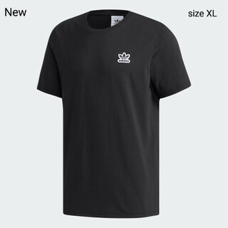アディダス(adidas)の新品 XL adidas originals Tシャツ ワッペン 黒(Tシャツ/カットソー(半袖/袖なし))