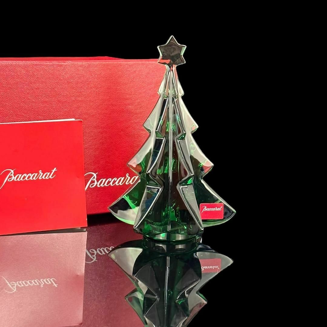 ☆希少☆バカラ Baccarat クリスマスツリー フィギュア グリーン 緑 箱