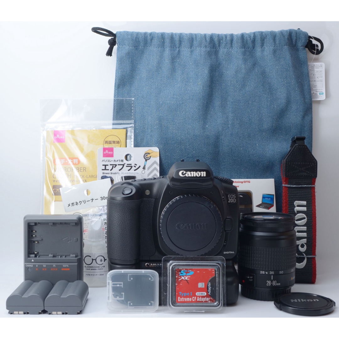 海外ブランド ☆Canon 20D☆美品○練習に最適○スマホ転送○バッテリー