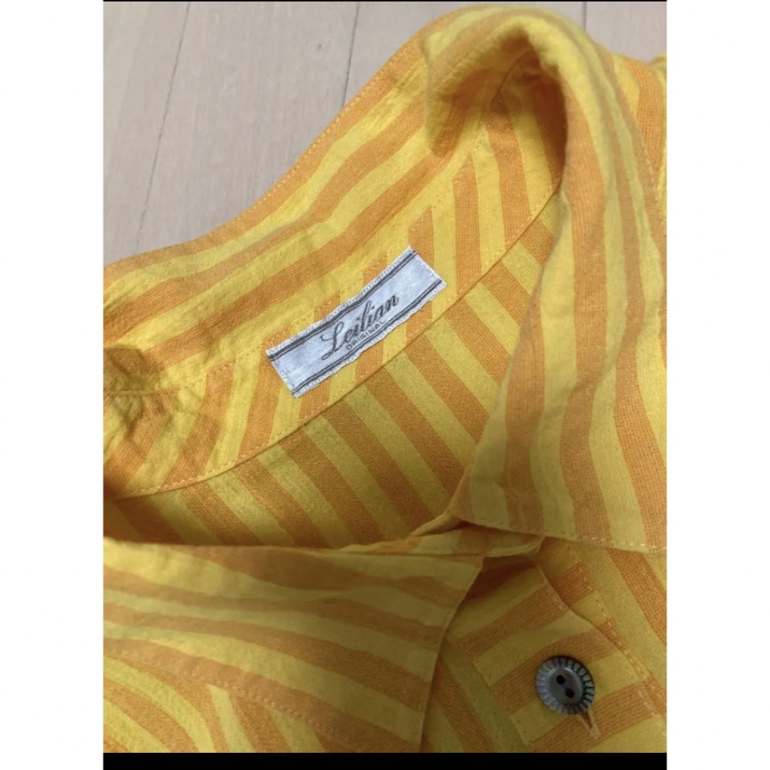 leilian(レリアン)のLeilian ビタミンカラーストライプ半袖シャツ レディースのトップス(Tシャツ(半袖/袖なし))の商品写真