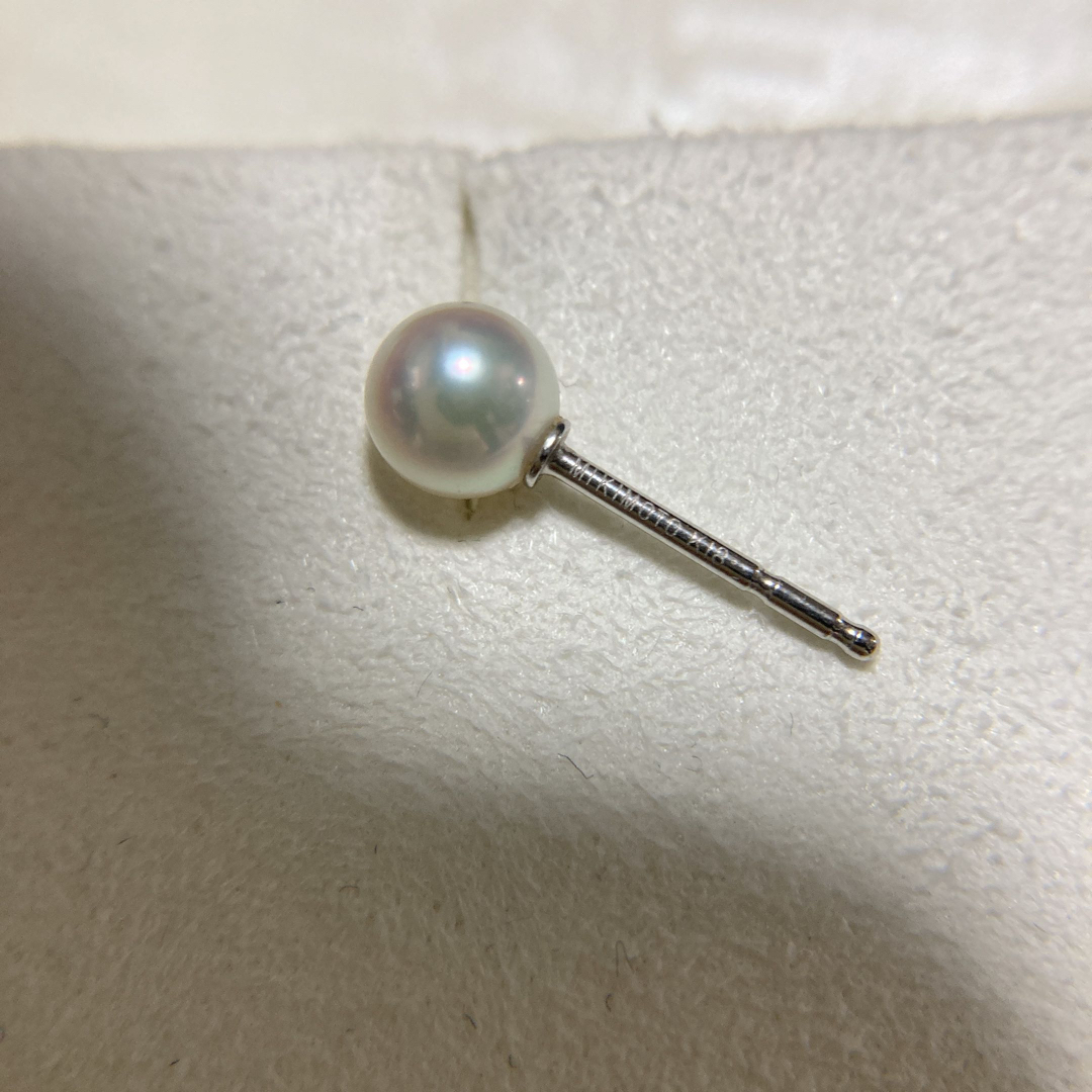 現行品】MIKIMOTO パールピアス k18 5.5mm-