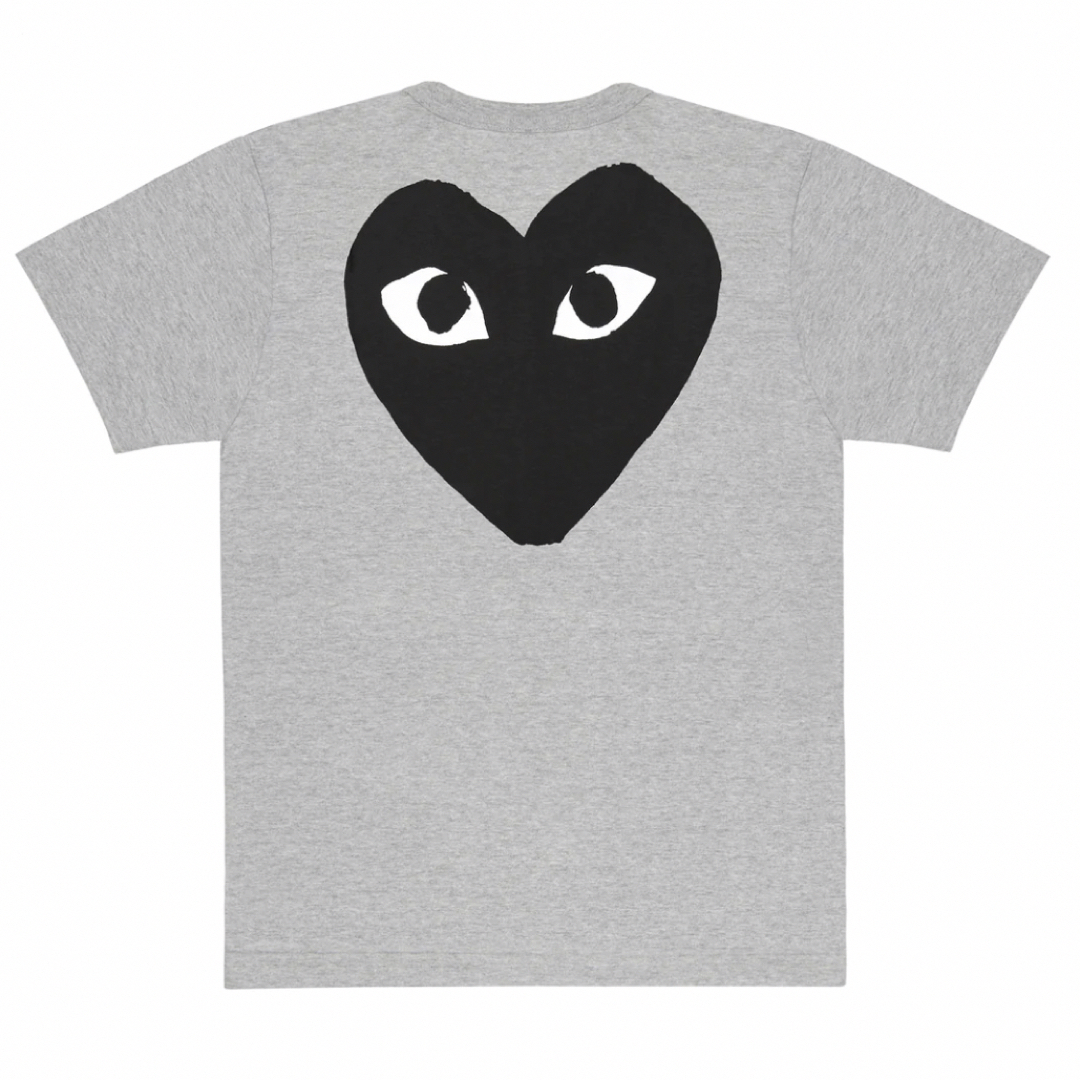 プレイコムデギャルソン ロゴ&ハートTシャツ (GRAY)MEN'S Lサイズ