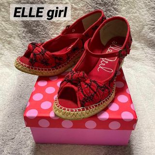 s70 ELLE girl ウェッジソール オープントゥ ストラップサンダル(サンダル)