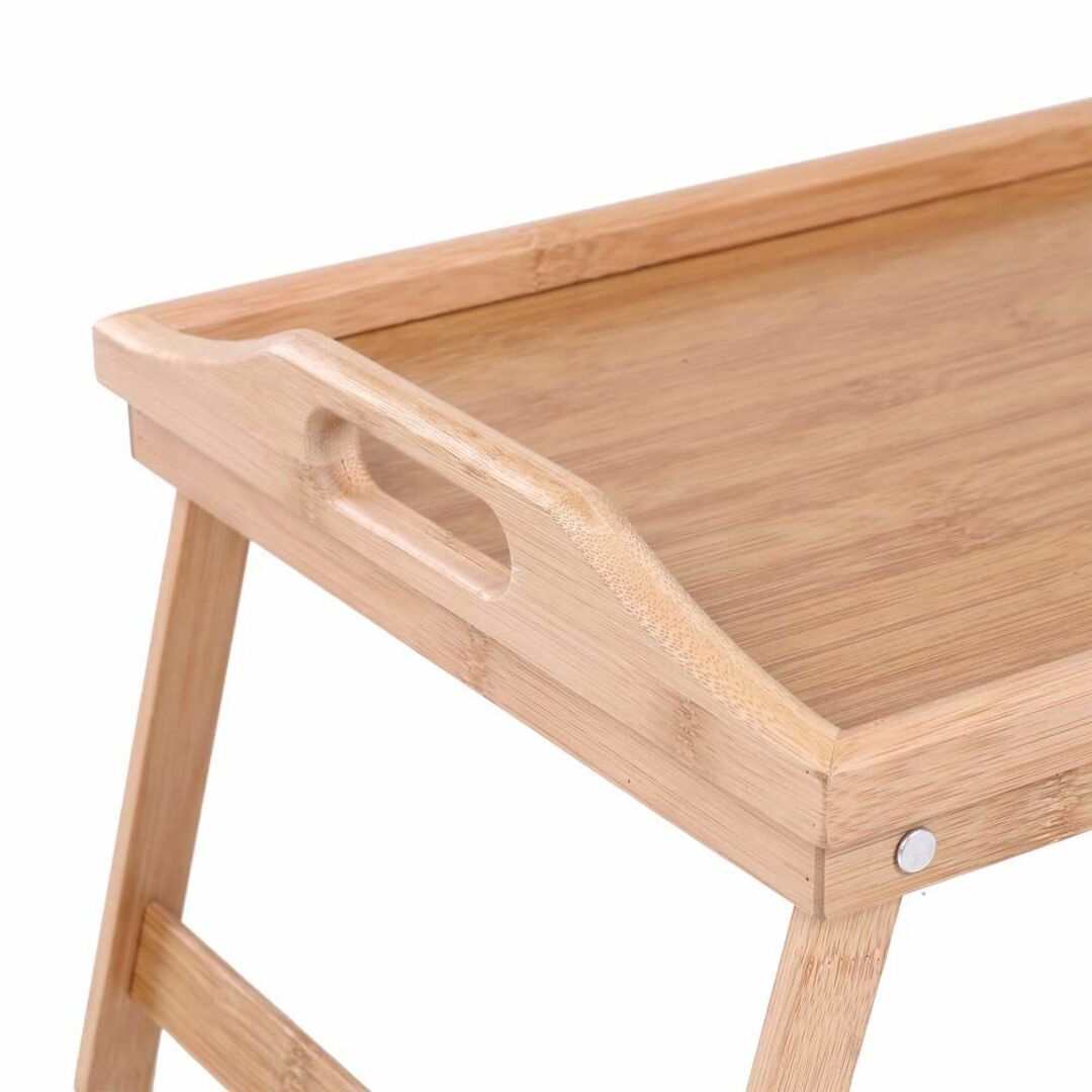 KKTONER ちゃぶ台 竹製折りたたみベッドトレーテーブル折りたたみ式
