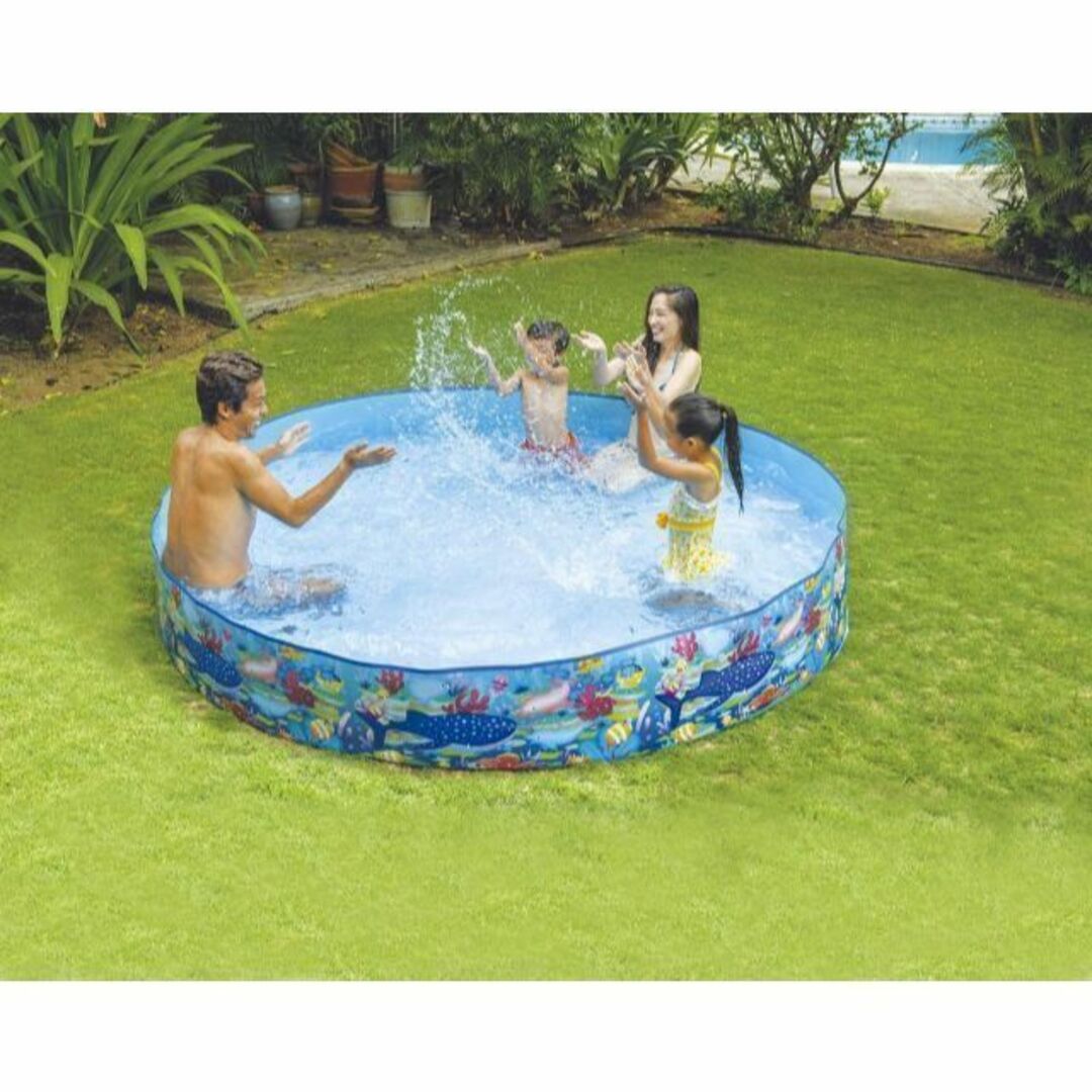 新品 直径244cm　ガーデンプール ビッグラグーン 家庭用 大型プール 夏休み