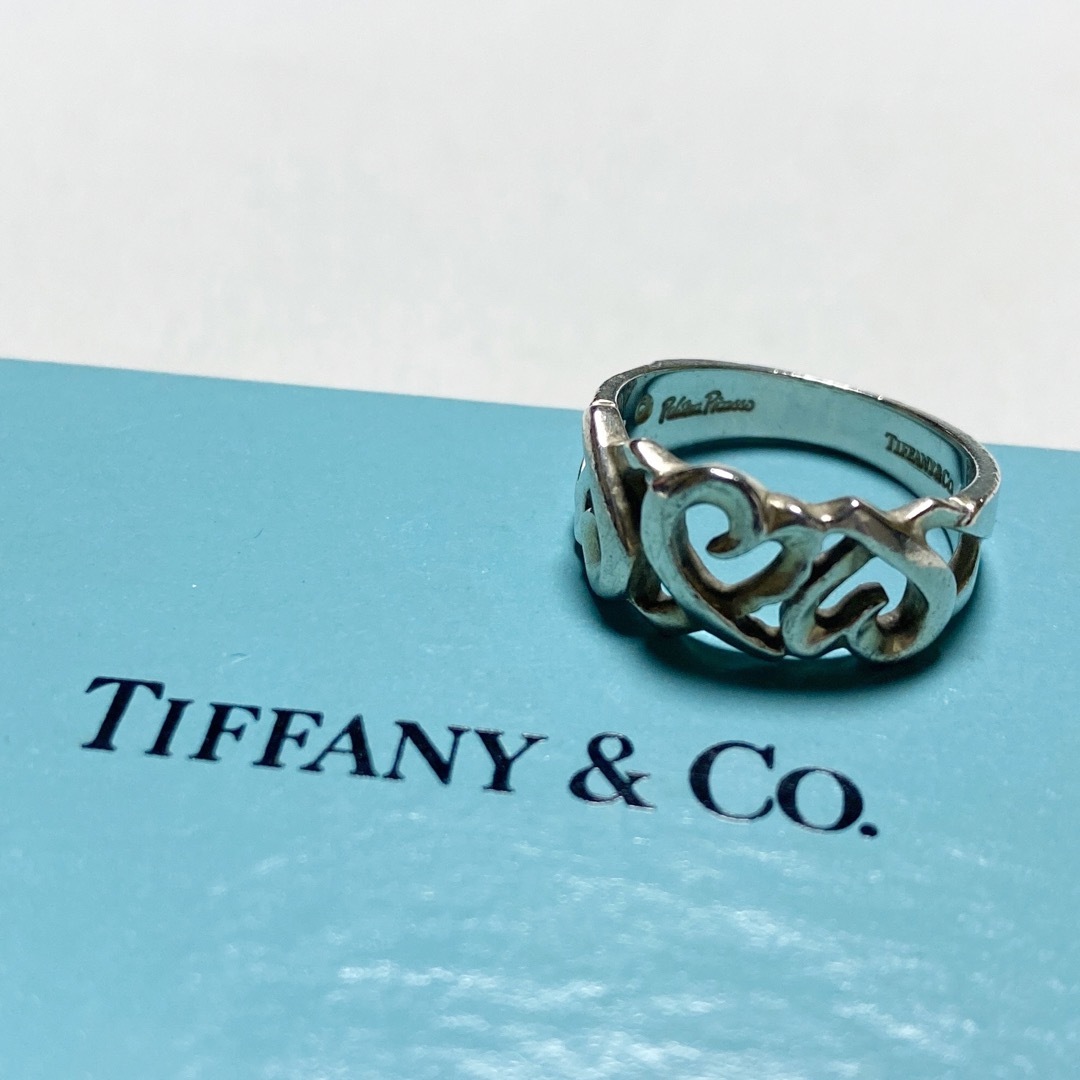 Tiffany silver925 ラビングハートリング　11