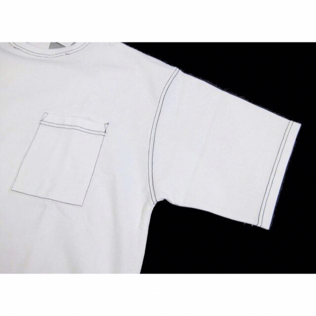 BEAMS(ビームス)の【BEAMS/ビームス】クルーネック フェイクレイヤード 半袖Tシャツ・白系・M メンズのトップス(Tシャツ/カットソー(半袖/袖なし))の商品写真