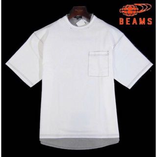 ビームス(BEAMS)の【BEAMS/ビームス】クルーネック フェイクレイヤード 半袖Tシャツ・白系・M(Tシャツ/カットソー(半袖/袖なし))