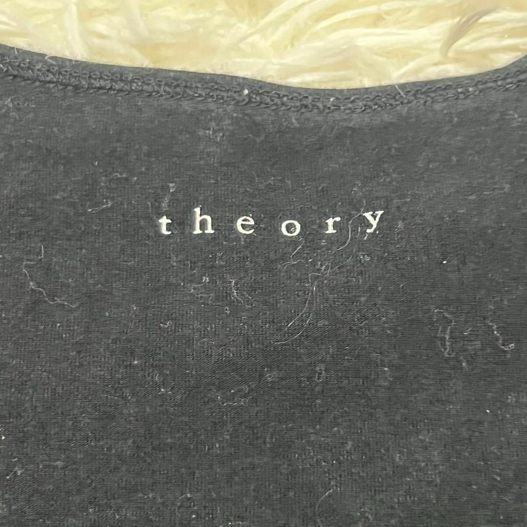theory(セオリー)のtheory セオリー Uネック 半袖 Tシャツ ブラック【サイズ2 M】 レディースのトップス(Tシャツ(半袖/袖なし))の商品写真
