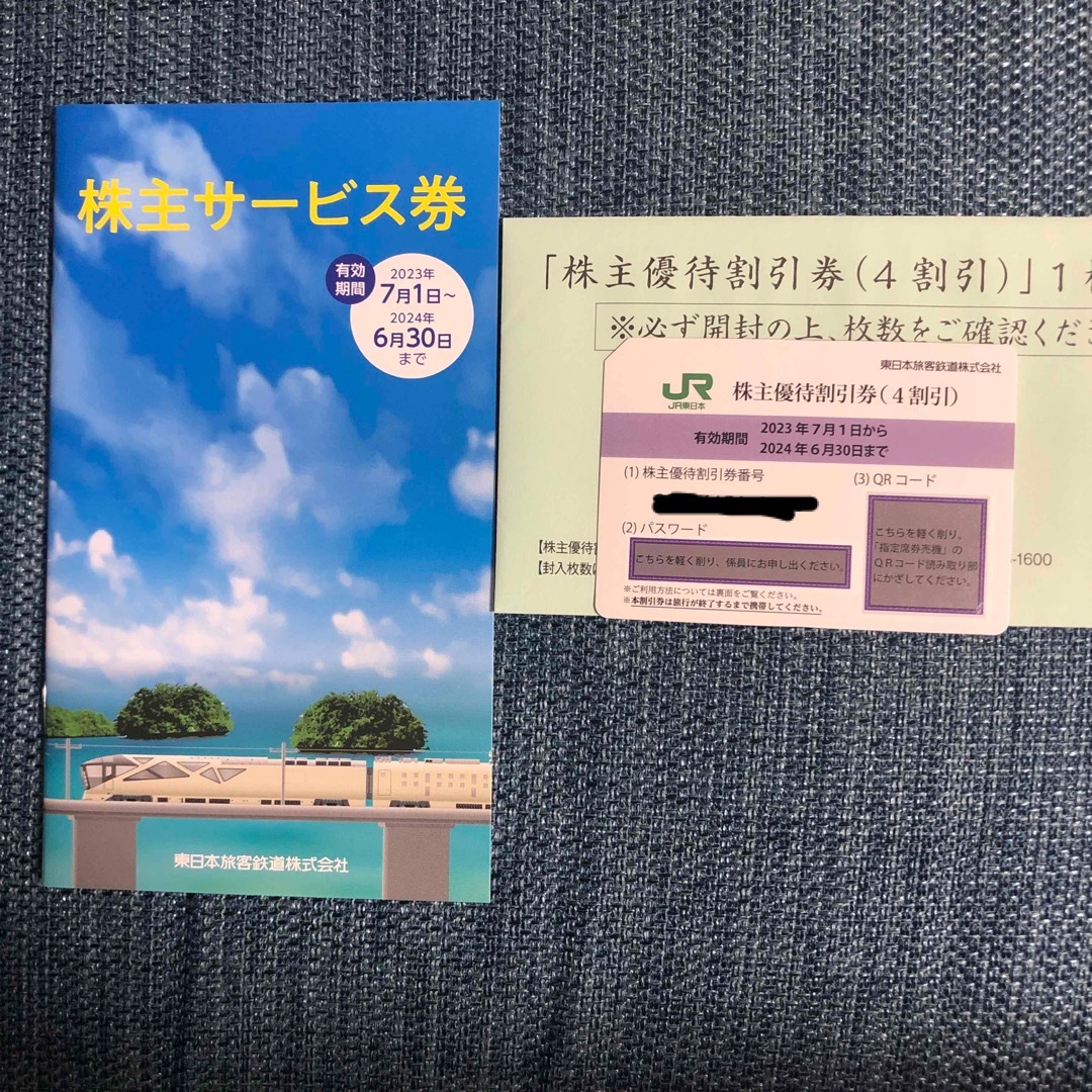 JR(ジェイアール)のJR東日本　株主優待 チケットの乗車券/交通券(鉄道乗車券)の商品写真