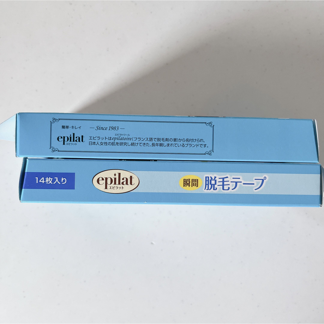 Kracie(クラシエ)の貼って剥がすだけ！　脱毛テープ　epilat エピラット 14枚×4箱　計56枚 コスメ/美容のボディケア(脱毛/除毛剤)の商品写真