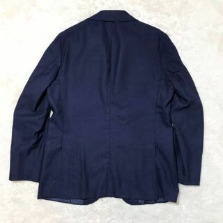 【極美品】オラッツィオルチアーノ 高級スーツ 本切羽 カシミヤ ネイビー 48