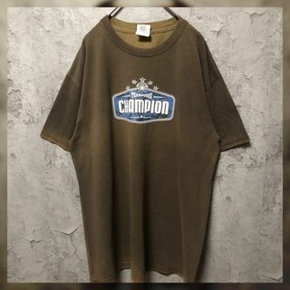 ギルタン(GILDAN)の【GILDAN】Msize プリントTシャツ ブラウン US古着 ヴィンテージ(Tシャツ/カットソー(半袖/袖なし))