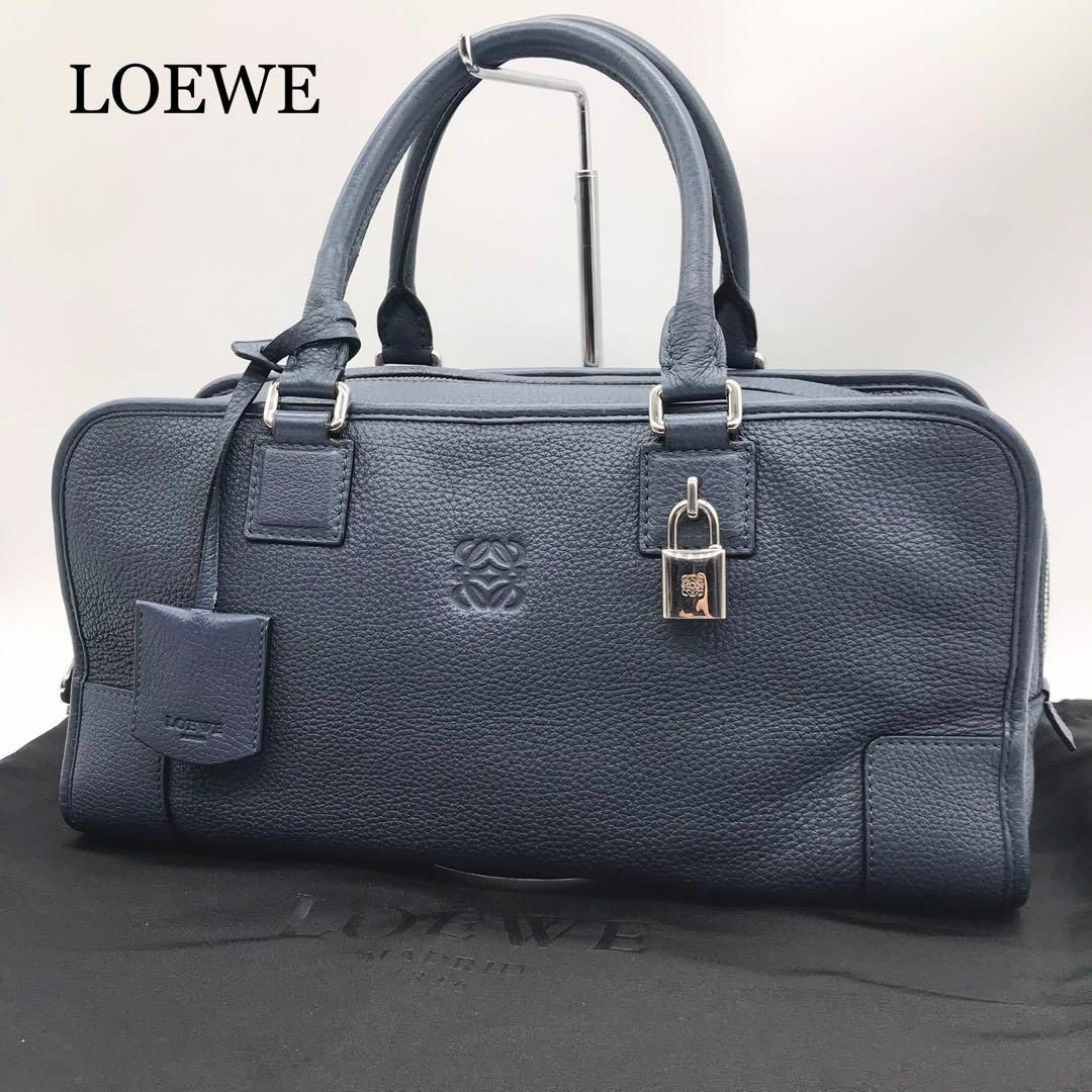 LOEWE ロエベ アマソナ36 黒 極美品 ブラック ハンドバッグ-