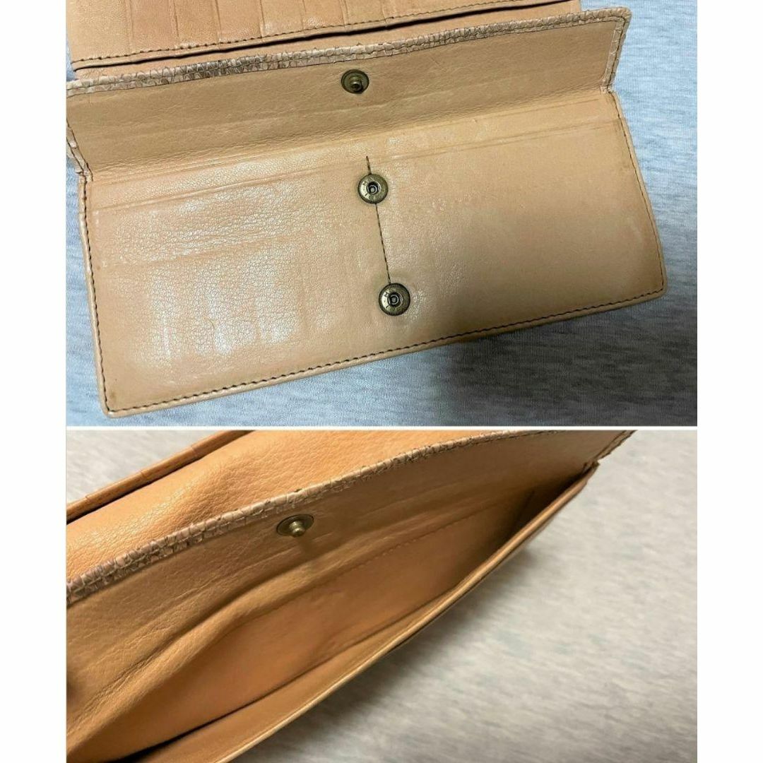 ゲンテン 長財布 パイソン genten 財布 蛇柄 ダイヤモンドパイソン