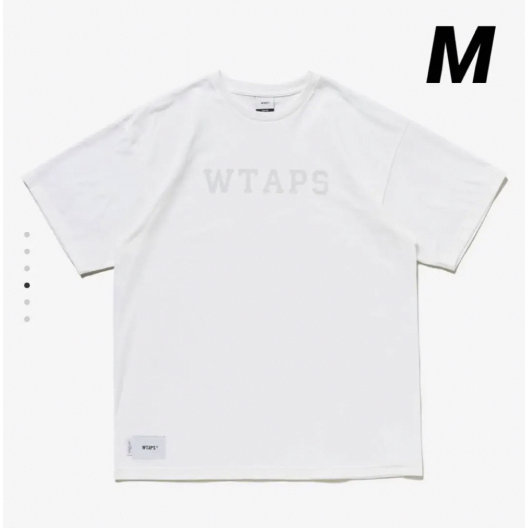 W)taps(ダブルタップス)のWTAPS  ダブルタップス カレッジ ロゴ Tシャツ M ホワイト メンズのトップス(Tシャツ/カットソー(半袖/袖なし))の商品写真