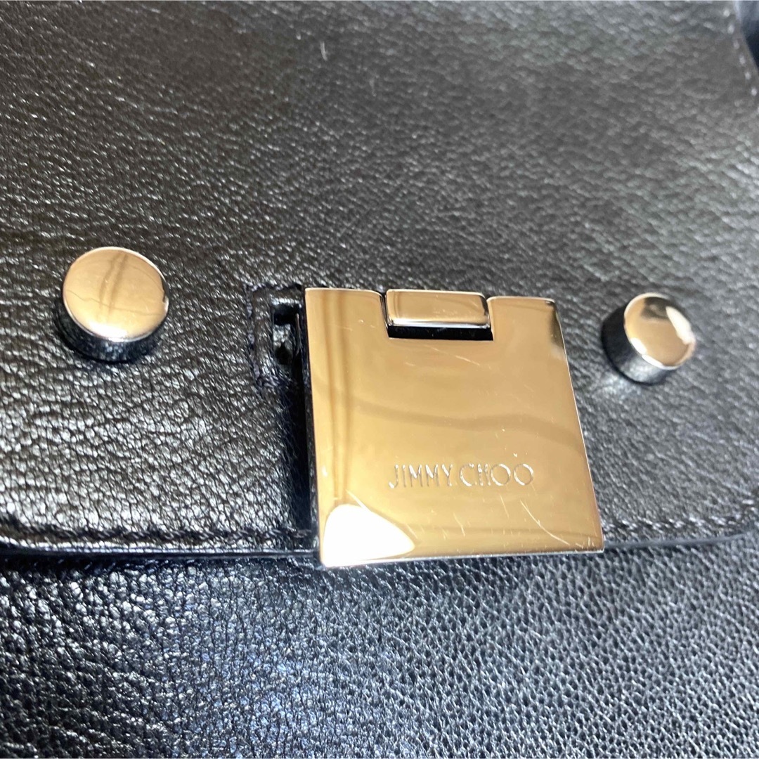 【極美品】JIMMY CHOO REBEL レベル ブラック2WAYトートバッグ