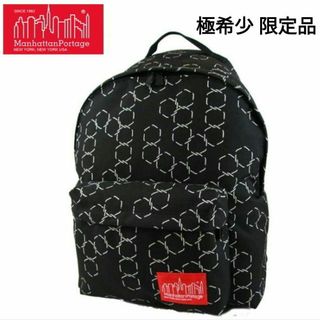 マンハッタンポーテージ(Manhattan Portage)の✨極希少✨ マンハッタンポーテージ リュック 限定 ブラック 総柄 A4サイズ可(バッグパック/リュック)