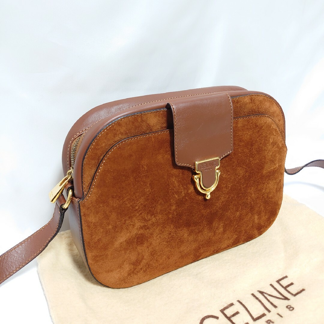 美品 CELINE ショルダーバッグ スエード - www.sorbillomenu.com