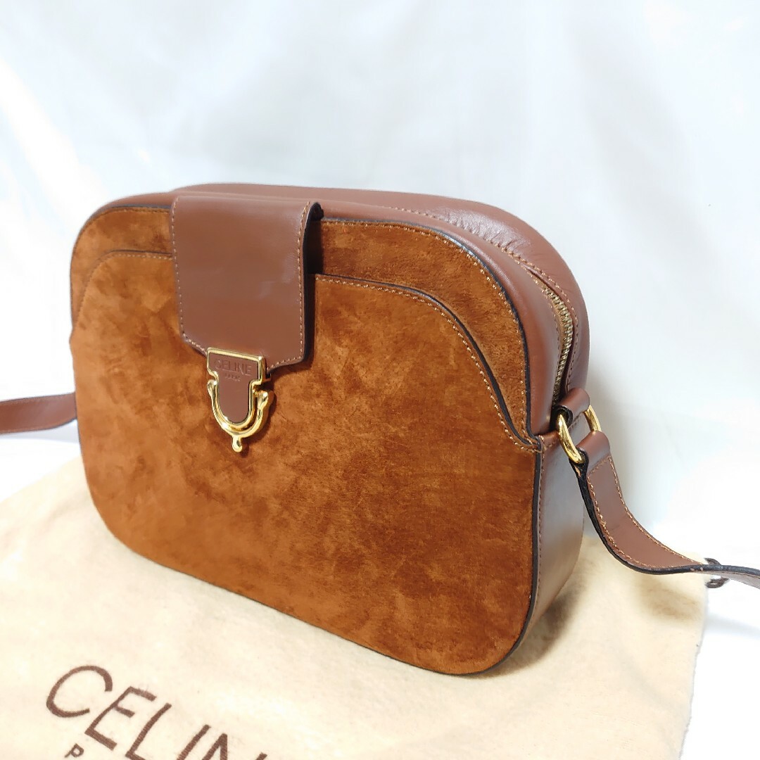 美品 CELINE ショルダーバッグ スエード - www.sorbillomenu.com