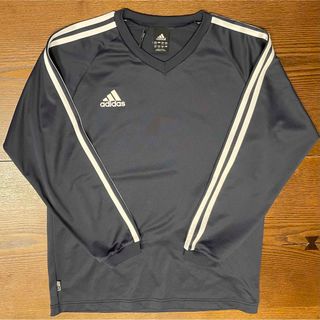 アディダス(adidas)のadidas 長袖 Vネック Tシャツ 紺色 160cm(Tシャツ/カットソー)