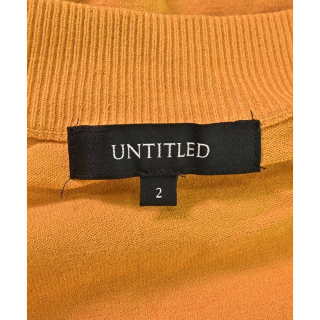 UNTITLED(アンタイトル)のUNTITLED アンタイトル ニット・セーター 2(M位) オレンジ系 【古着】【中古】 レディースのトップス(ニット/セーター)の商品写真