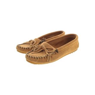 ミネトンカ(Minnetonka)のMINNETONKA モカシン/デッキシューズ US6(23cm位) 茶 【古着】【中古】(スリッポン/モカシン)