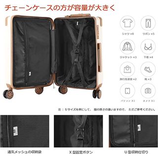 スーツケース キャリーケース Sサイズ アイボリー バイカラー 女子旅に