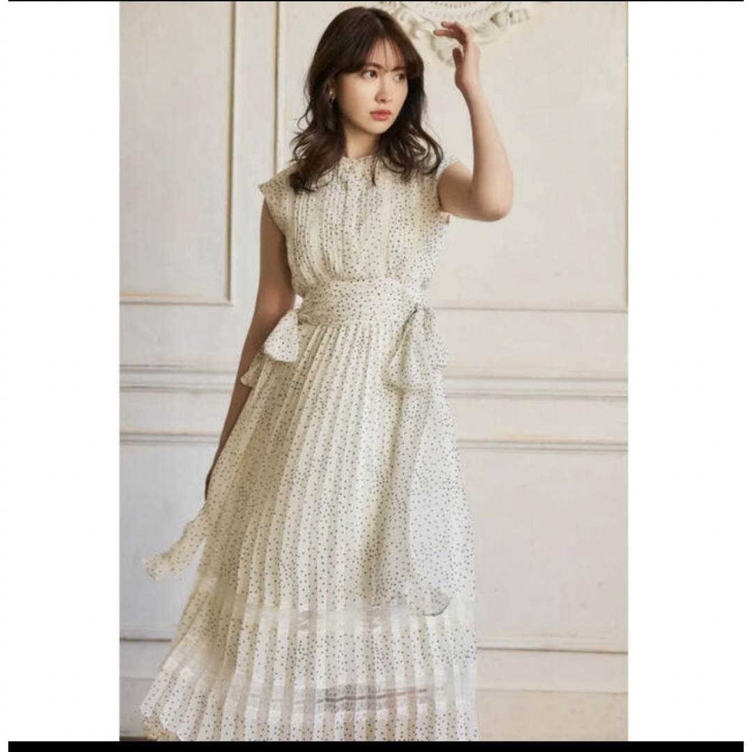 Her lip to - Polka Dot Side Bow Pleated Dressの通販 by セール中 ...