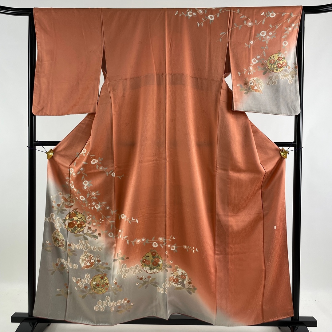 訪問着 美品 名品 身丈160cm 裄丈65cm 正絹 【中古】 | フリマアプリ ラクマ