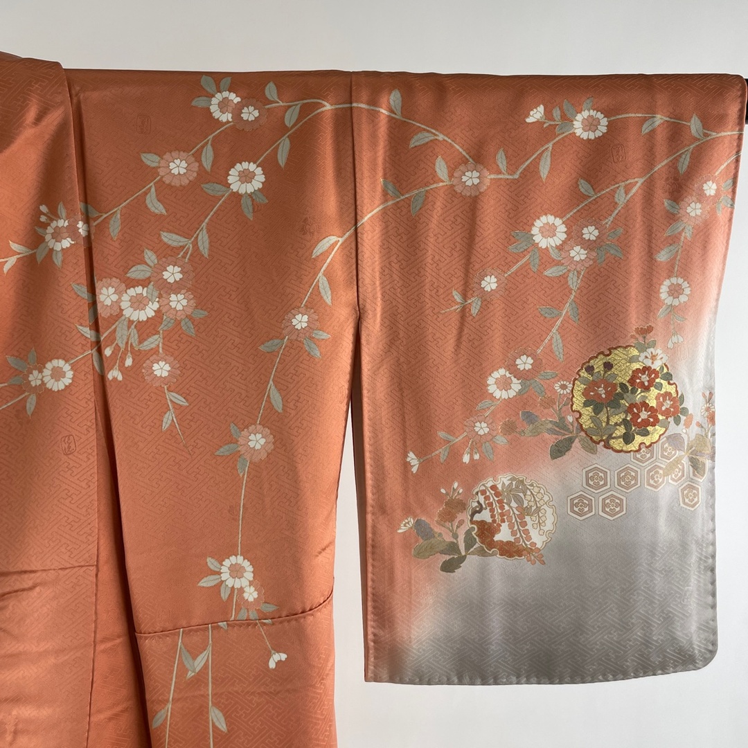 お召 美品 逸品 身丈160cm 裄丈66cm 正絹