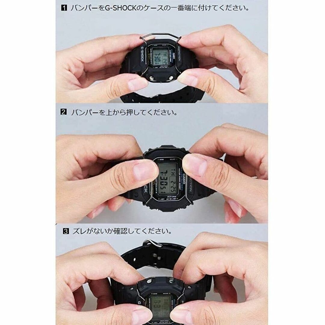 G-SHOCK DW-6900系 バンパープロテクター　ゴールド メンズの時計(腕時計(デジタル))の商品写真