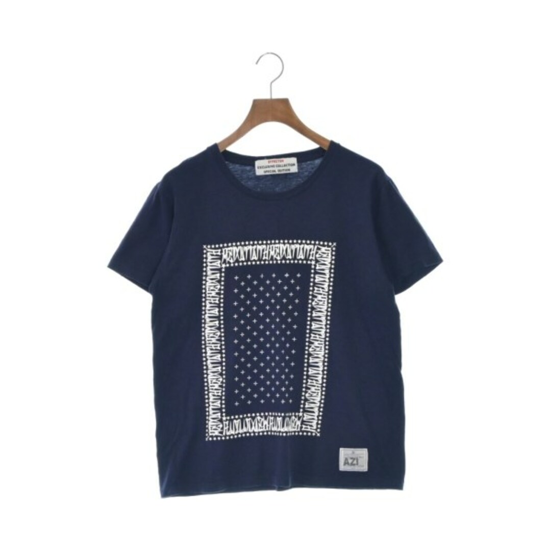 EFFECTEN(エフェクテン)のEFFECTEN エフェクテン Tシャツ・カットソー -(M位) 紺 【古着】【中古】 メンズのトップス(Tシャツ/カットソー(半袖/袖なし))の商品写真