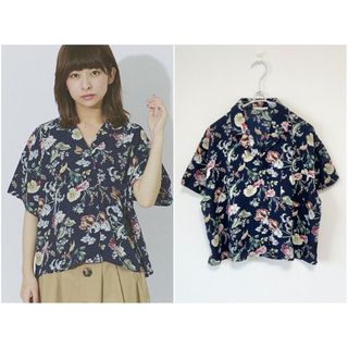 レトロガール(RETRO GIRL)のRETRO GIRL 花柄開襟シャツ　アロハシャツ　ユニクロ　ZARA GU(シャツ/ブラウス(半袖/袖なし))