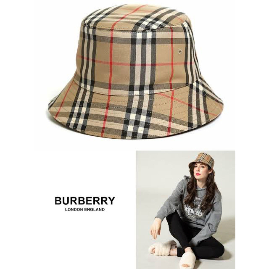 アウトレット特価品】 BURBERRY バケットハット ハット