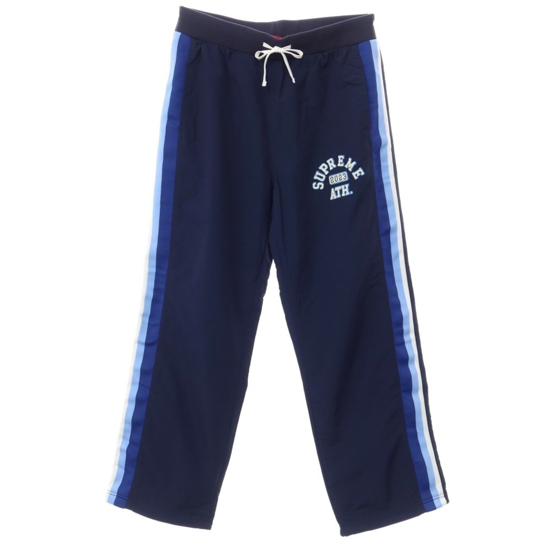 シュプリーム Supreme 2023年春夏 Applique Track Pant ナイロン ラインパンツ トラックパンツ ネイビー【サイズM】【メンズ】