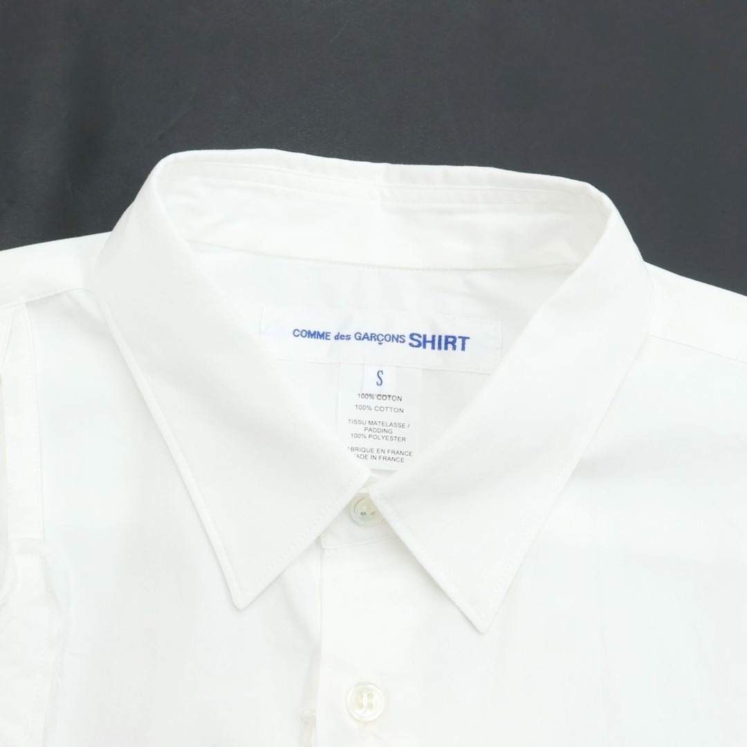 【未使用】コムデギャルソンシャツ COMME des GARCONS SHIRT 2022年秋冬 コットン カジュアルシャツ ブラック【サイズM】【メンズ】