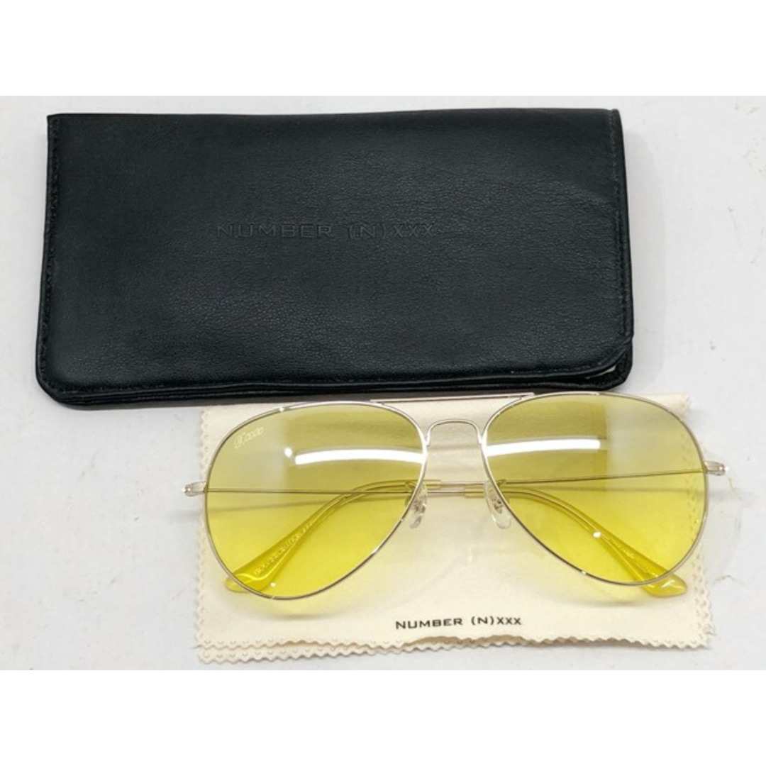 完全数量限定 【中古】NUMBER (N)INE◇サングラス/ティアドロップ/BLK