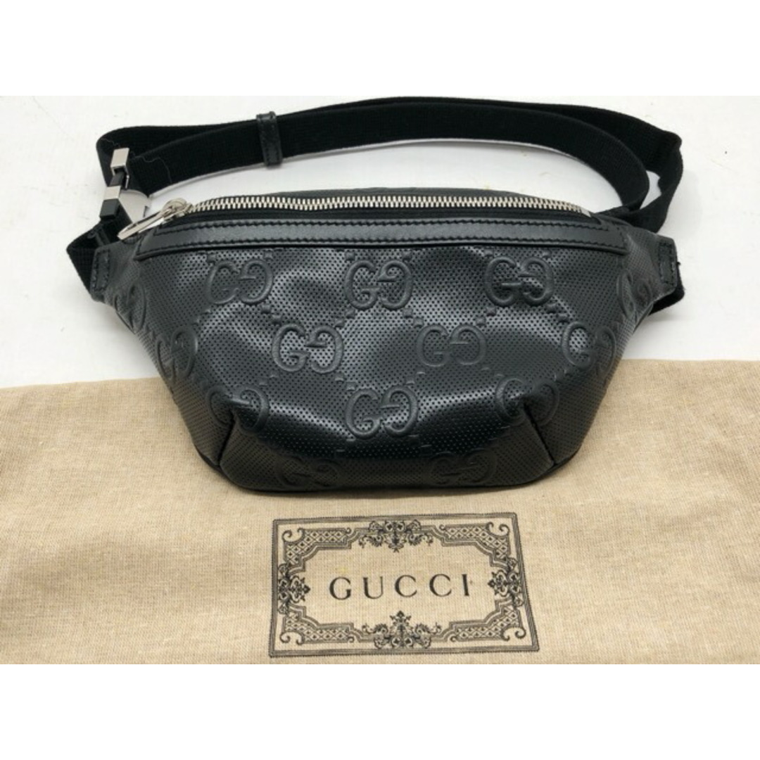 Gucci - GUCCI(グッチ) GGエンボス ベルトバッグ ウエストバッグ