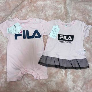 フィラ(FILA)の新品　FILA   ロンパース70    Tシャツスカート80 値下げしました(ロンパース)