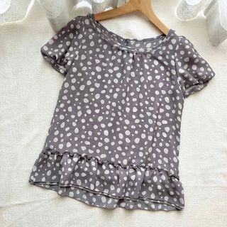 プロポーションボディドレッシング(PROPORTION BODY DRESSING)の❤️美品❤️プロポーションボディドレッシング　ドット　ダルメシアン　ブラウス　L(シャツ/ブラウス(半袖/袖なし))