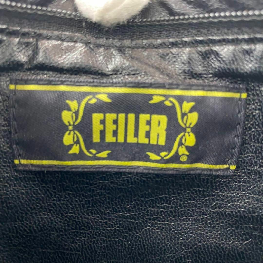 FEILER(フェイラー)の【美品】フェイラー　ショルダーバッグ 花柄　金ロゴ　ポシェット　ブラック　黒 レディースのバッグ(ショルダーバッグ)の商品写真