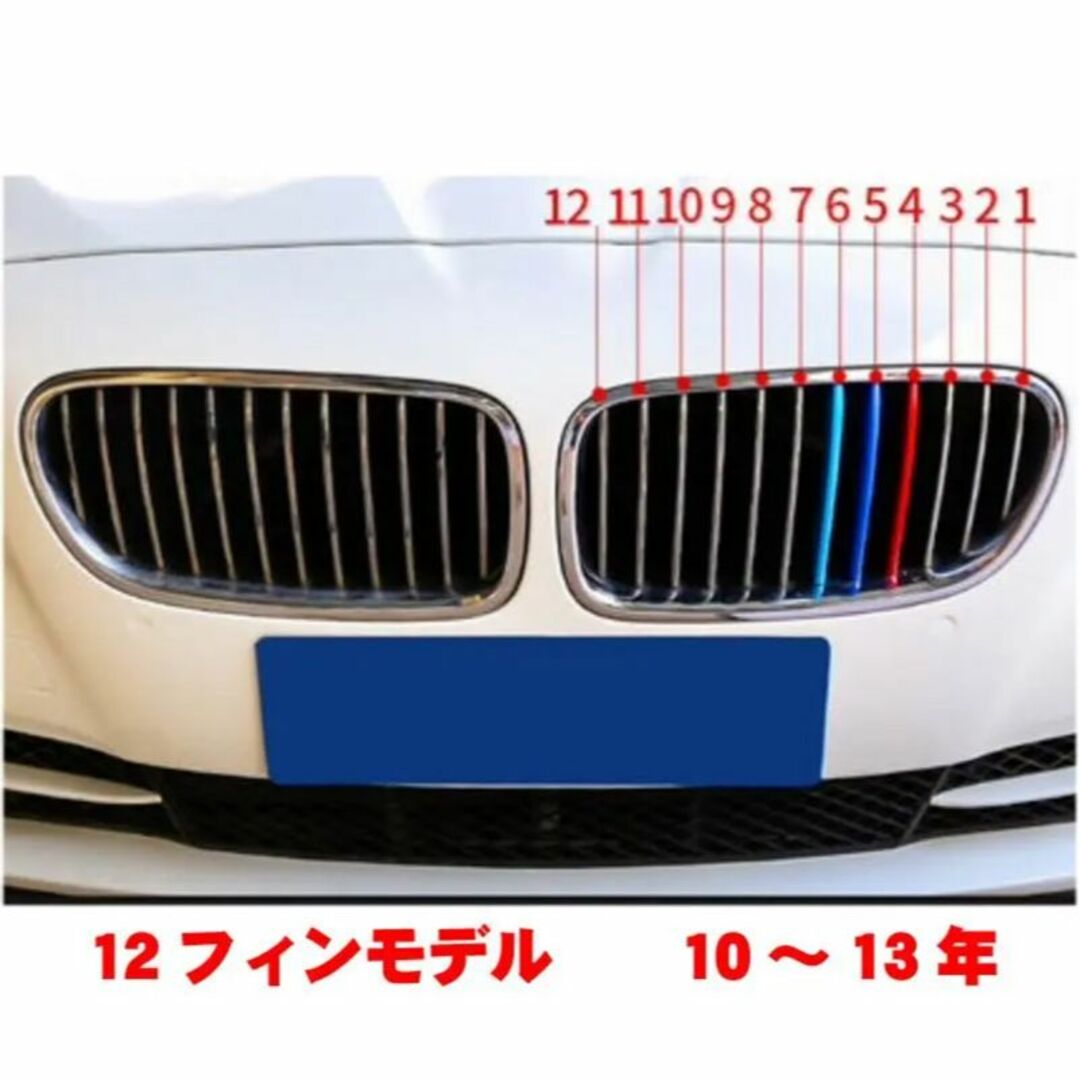 塗装済 BMW 1シリ 9フィンF20 Mカラー グリルフィン(15〜19年)
